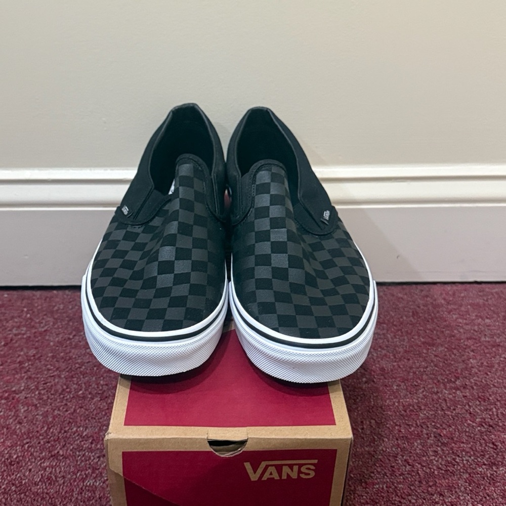 Vans Classic Black and White Slip-On Sneakers